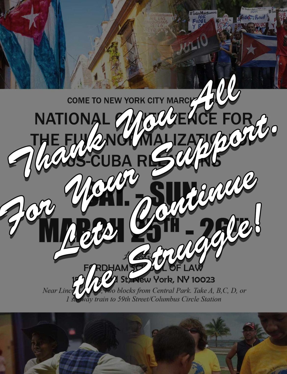 Thank you All – National Cuba Conference