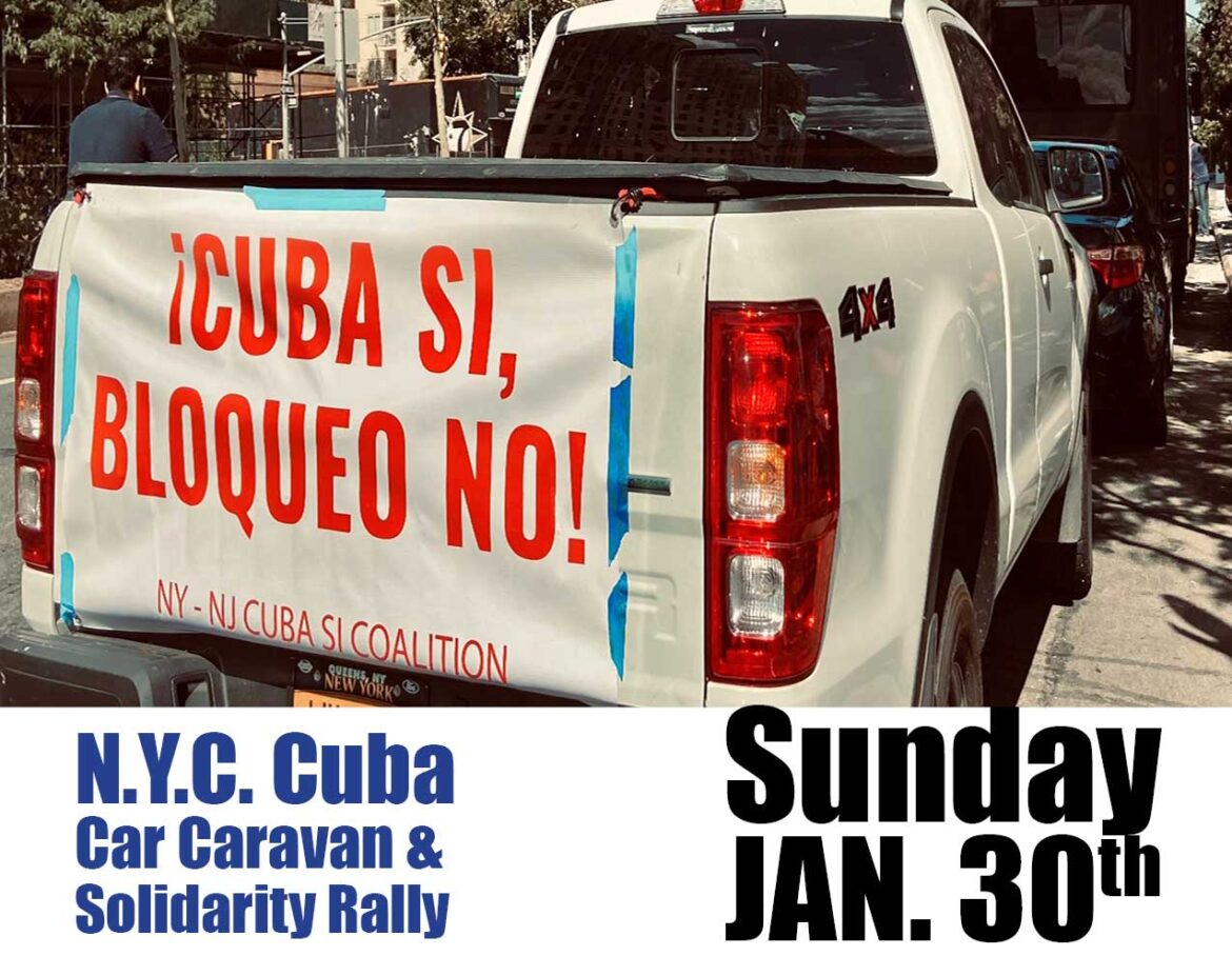 NYC Cuba Car Caravan – Sunday, Jan.30th