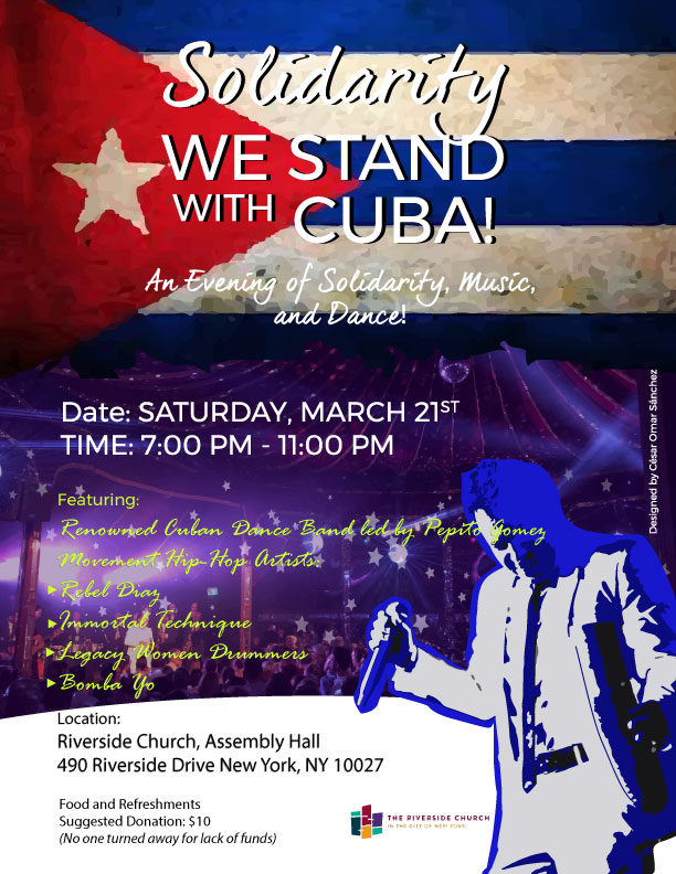 Solidarity! We Stand with Cuba!