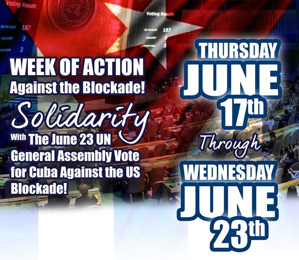Week of Action Against The Blockade